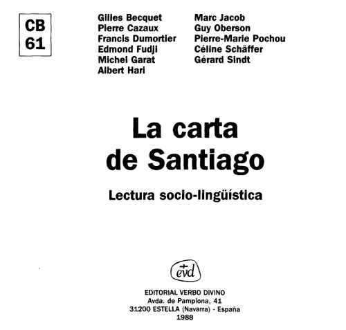 La Carta de Santiago: Lectura Socio-Lingüística