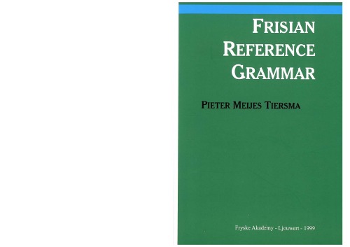 Frisian Reference Grammar