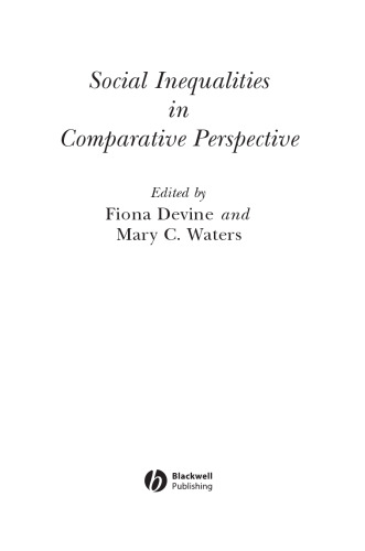 Social Inequalities in Comparative Perspective