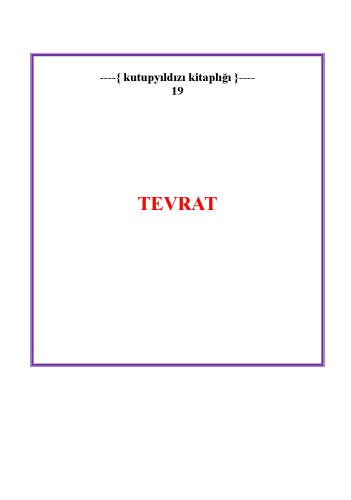 Tevrat