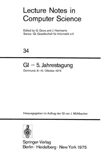 GI — 5. Jahrestagung: Dortmund, 8.–10. Oktober 1975