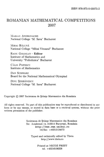 Romanian mathematical competitions