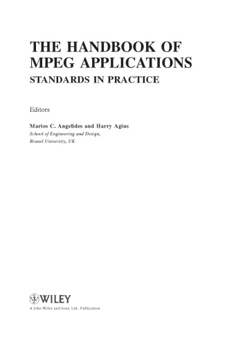 The handbook of MPEG applications: Standards in practice