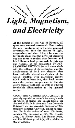 Understanding Physics. Light, Magnetism, and Electricity