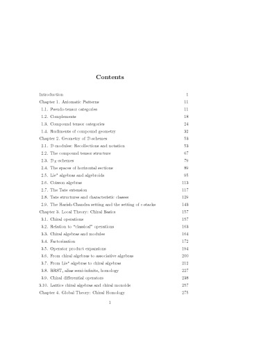 Chiral algebras