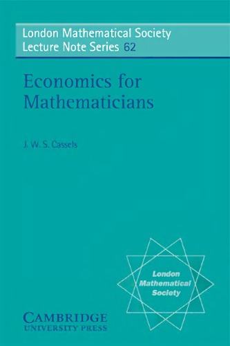 Economics for mathematicians