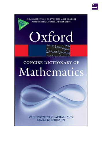 The Concise Oxford Dictionary of Mathematics