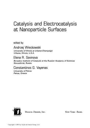 Catalysis and Electrocatalysis at Nanoparticle Surfaces