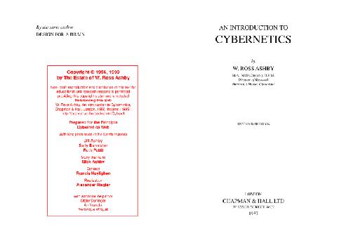 Introduction to cybernetics