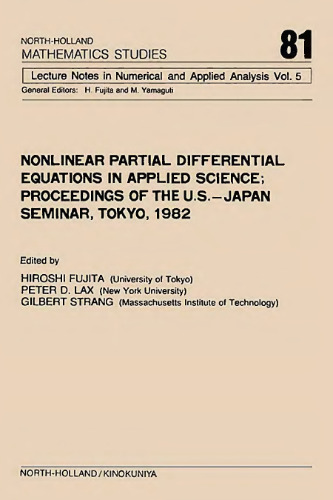 Nonlinear partial differential equations in applied science