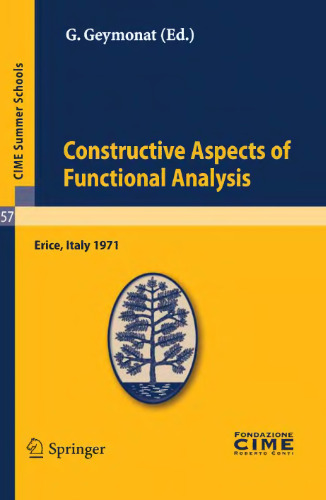 Constructive aspects of functional analysis