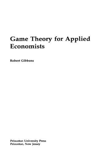 Game theory for applied economists