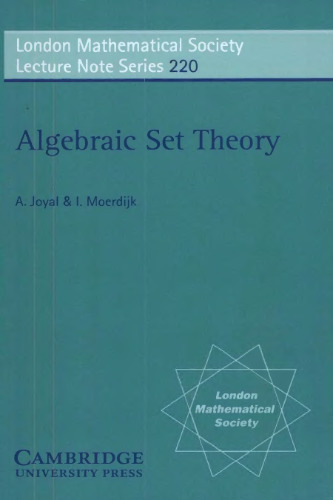 Algebraic set theory