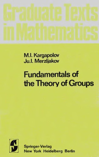 Fundamentals of the theory of groups