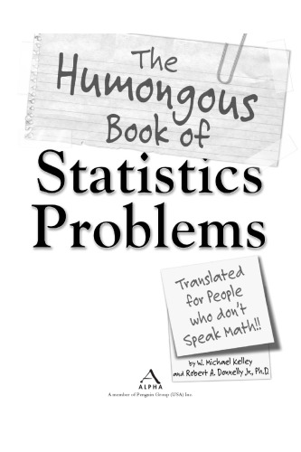 The humongous book of statistics problems