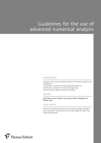 Guidelines for the use of advanced numerical analysis