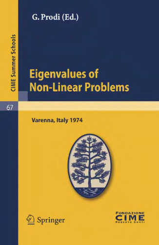 Eigenvalues of non-linear problems