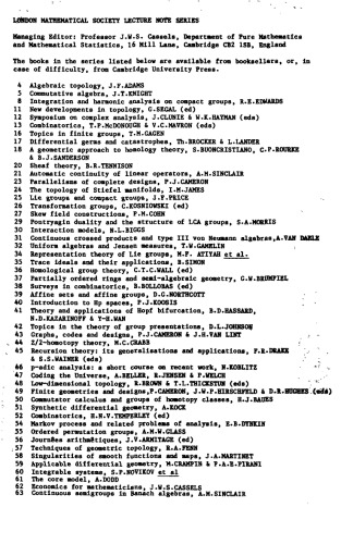 Representations of Algebras: Proceedings of the Durham Symposium 1985