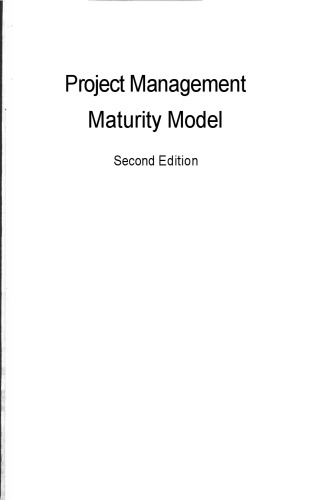 Project management maturity model second edition