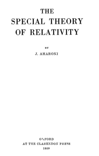 The special theory of relativity