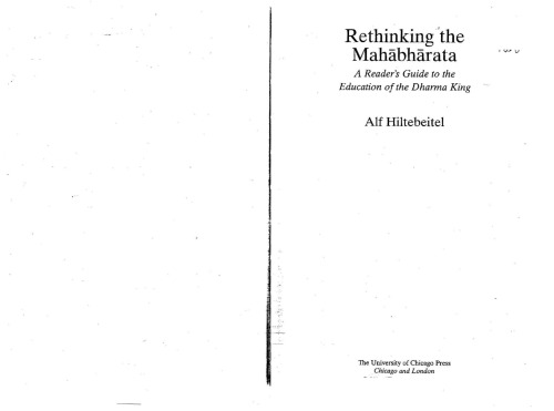 Rethinking the Mahabharata: A Reader's Guide to the Education of the Dharma King