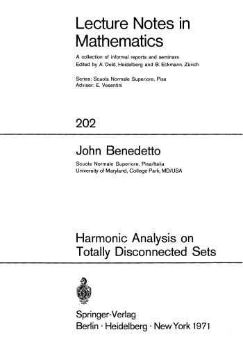 Harmonic Analysis on Totally Disconnected Sets