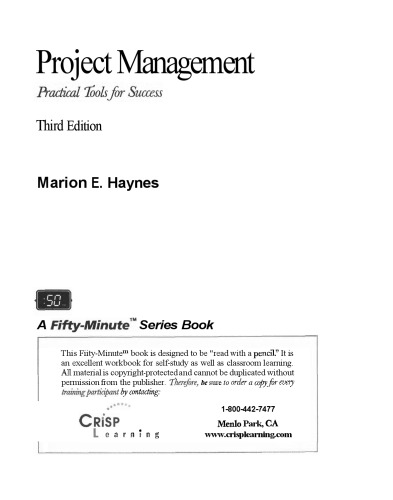 Project Management:A Practical Guide for Success (50 Minute Books)