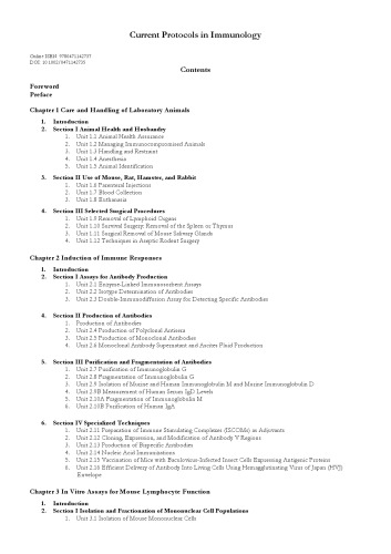 Current Protocols in Immunology