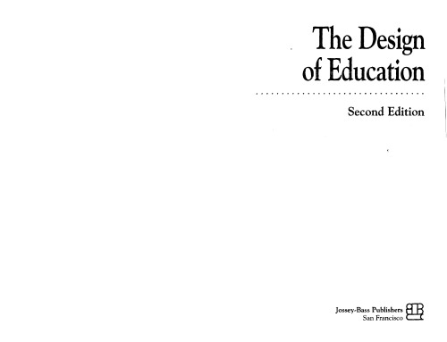 The Design of Education, 2nd Edition