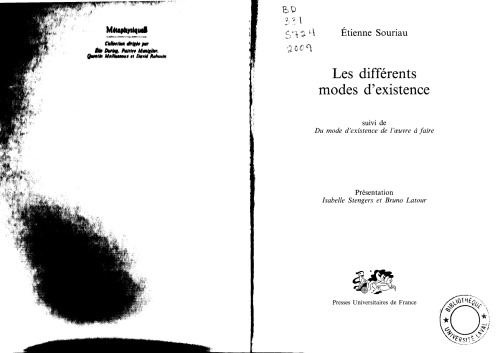 Les différents modes d'existence