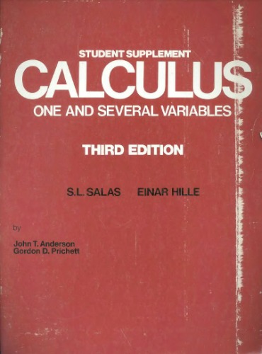 Salas Student Supplement for Calculus