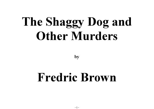 The Shaggy Dog and Other Murders