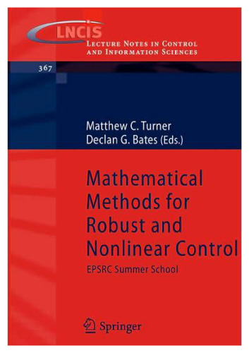 Mathematical Methods for Robust and Nonlinear Control: Epsrc Summer School