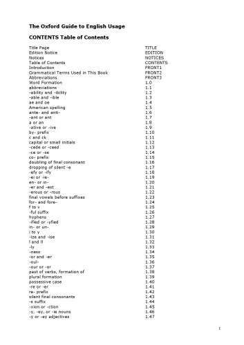 The Oxford Guide to English Usage (Oxford Paperback Reference)