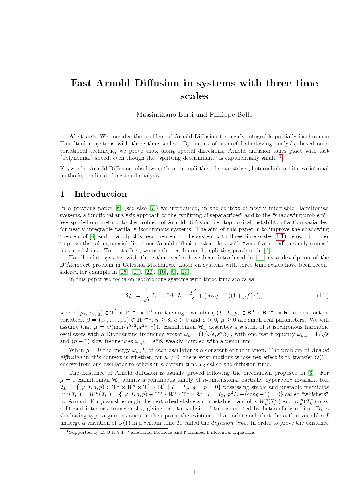 Fast Arnold diffusion in systems with three time scales