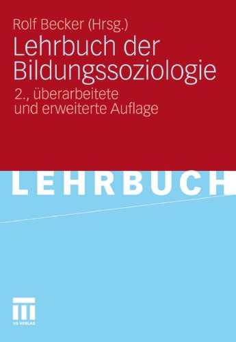 Lehrbuch der Bildungssoziologie 2. Auflage