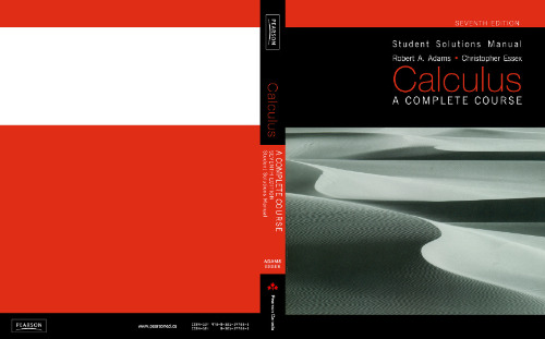 Student Solutions Manual for Calculus: a Complete Course