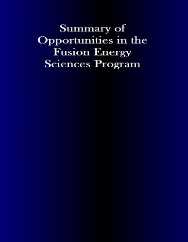 Summary of Opportunities in the Fusion Energy Sciences Program