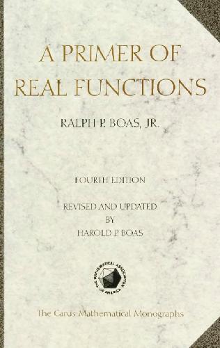 A Primer of Real Functions 