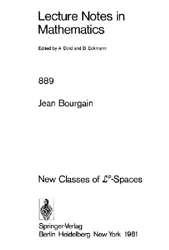 New Classes of Lp-Spaces