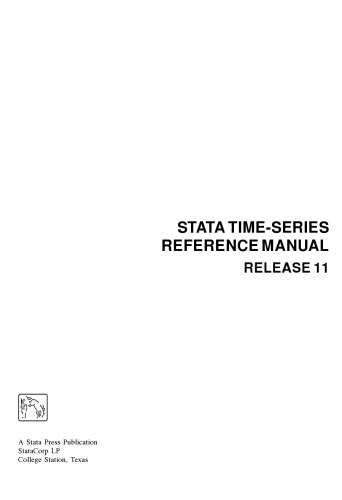 Stata Time-Series Reference Manual: Release 11