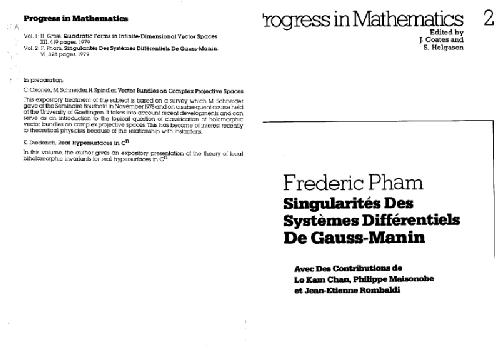 Singularites des systemes differentielles de Gauss-Manin