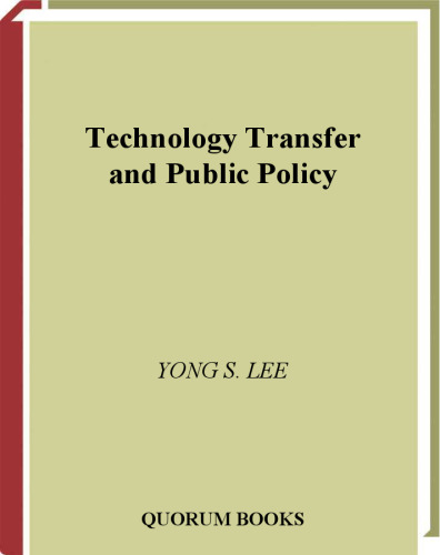 Technology Transfer and Public Policy