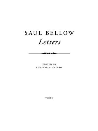 Saul Bellow: Letters