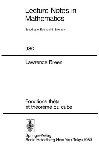 Fonctions thêta et théorème du cube