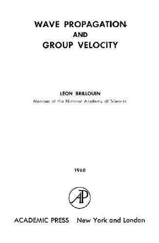 Wave propagation and group velocity