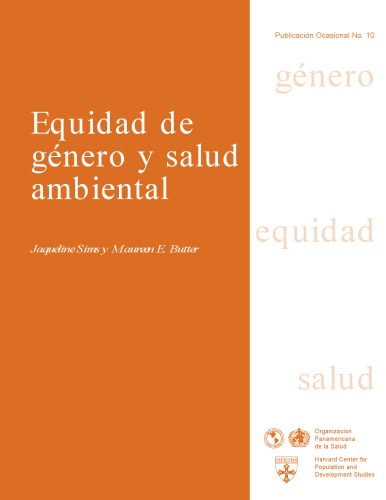 Equidad de genero y salud ambiental