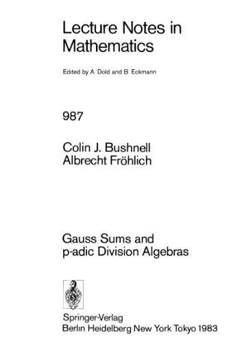 Gauss Sums and p-adic Division Algebras