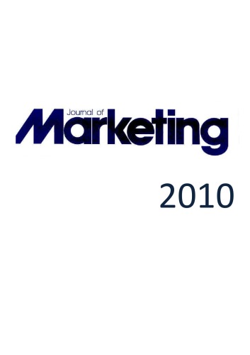 Journal of Marketing Articles 2010