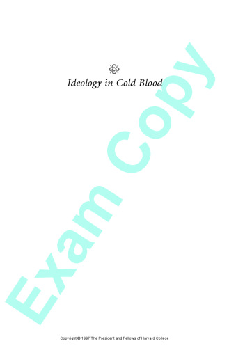 Ideology in Cold Blood: A Reading of Lucan's Civil War